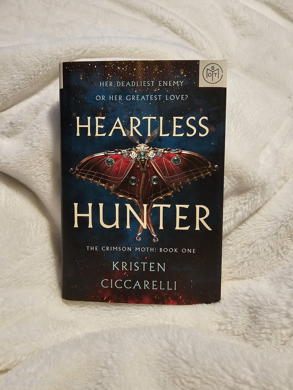 Heartless Hunter: The Crimson Moth Book 1 by Kristin Ciccarelli - BOTM Hardback
